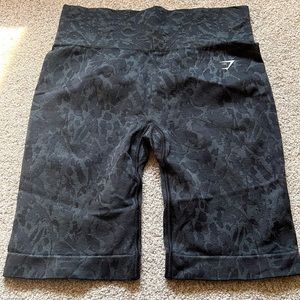 Gymshark Adapt Animal Seamless Cycling Shorts - Black - Large